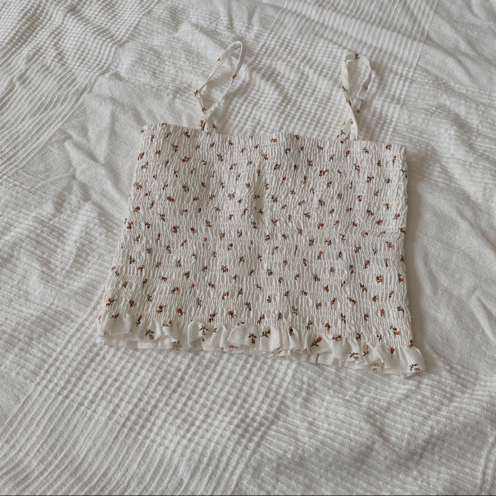 Forever 21 Floral Smocked Tank Top